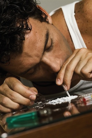 Snorting cocaine tends to cause a high that averages about 15 to 30 minutes.