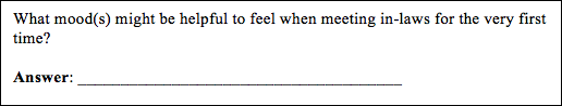 Sample item from the Mayer-Salovey-Caruso Emotional Intelligence Test.