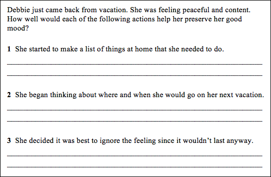 Sample item from the Mayer-Salovey-Caruso Emotional Intelligence Test.